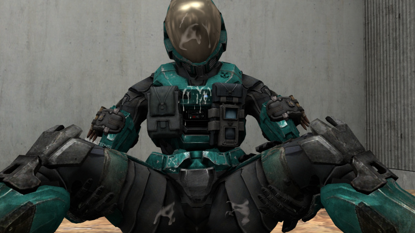 after_anal after_sex after_vaginal armor clothed_sex cum cum_on_body cum_on_face female_only halo_(series) halo_reach kalartso spartan spartan_(halo) spread_legs