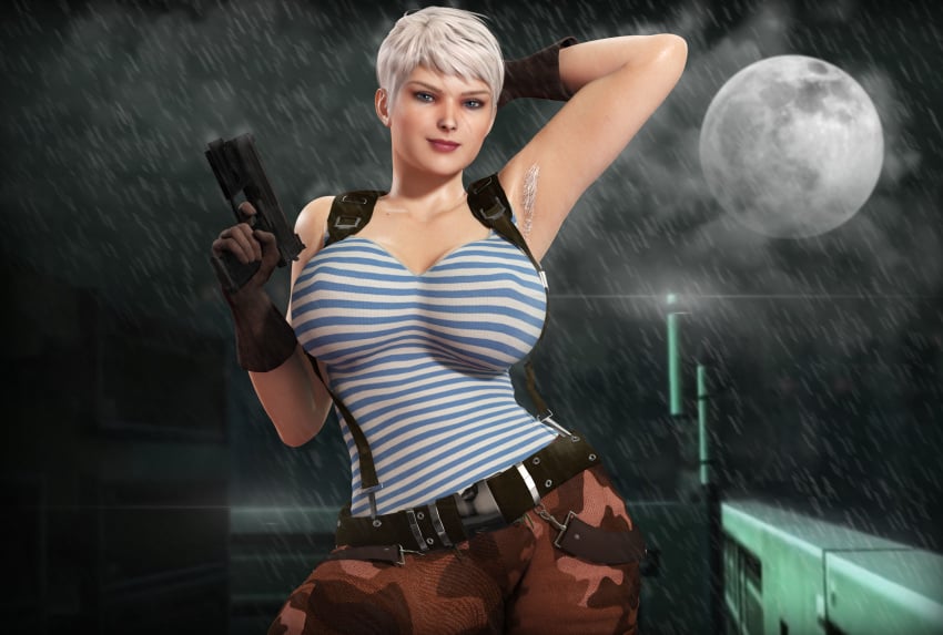 1girls 3d armpit_hair armpits blonde_hair blue_eyes female female_only hairy metal_gear metal_gear_solid metal_gear_solid_2 milf olga_gurlukovich rasmus-the-owl scar sexy_armpits solo solo_female thick_thighs wide_hips