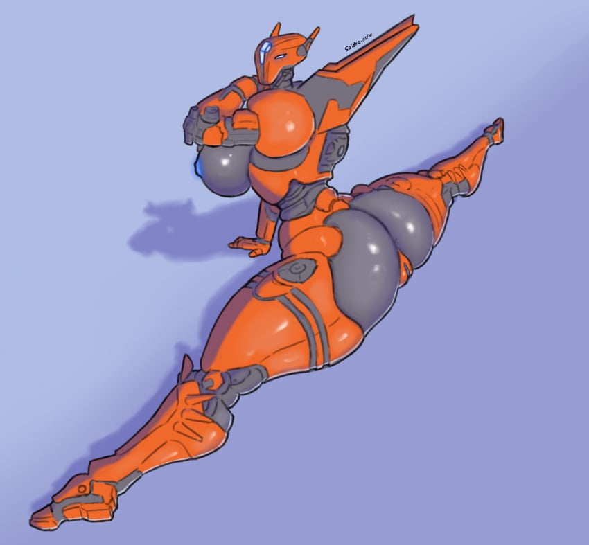 anus ass breasts butt female flexible genitals machine mechanical no_humans pacific_rim pacific_rim_uprising pussy robot robot_girl saber_athena saidra side_boob sideboob solo splits spread_legs spreading stretching thick_thighs