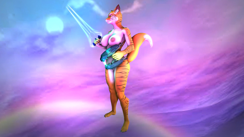 16:9 3d 4k absurd_res anthro felid female hi_res mammal nude pantherine petruz solo source_filmmaker tiger