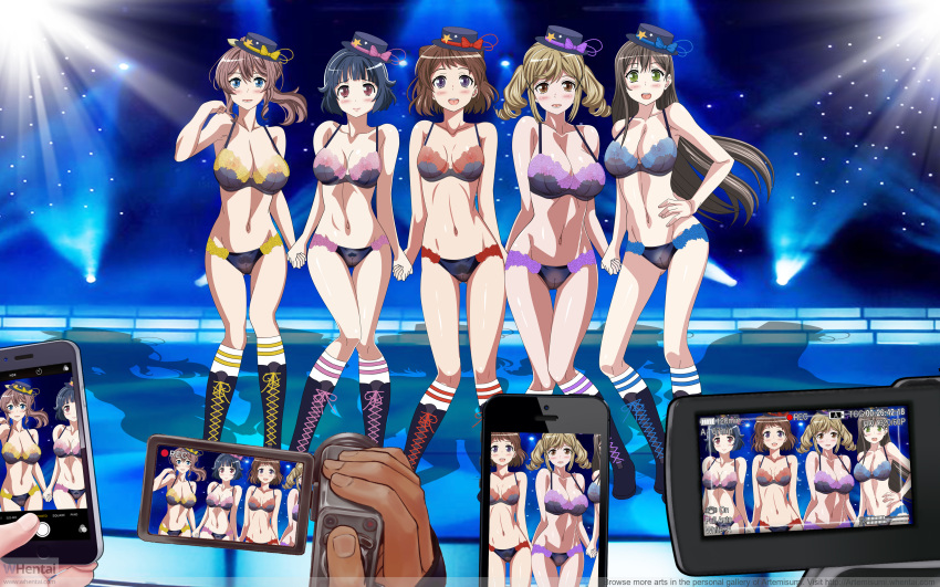 artemisumi bang_dream! breasts hanazono_tae ichigaya_arisa nude toyama_kasumi ushigome_rimi whentai yamabuki_saaya