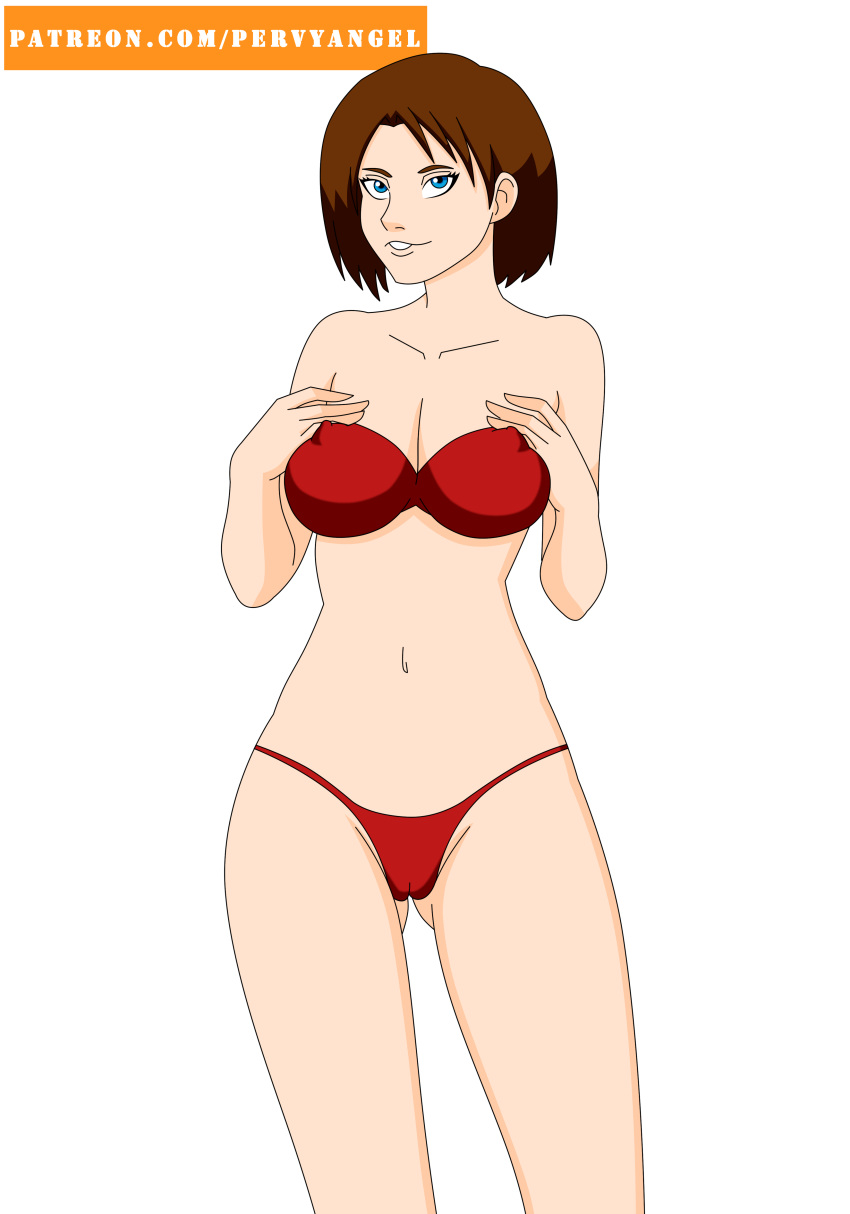 alpha_channel bikini female for_sticker_use jill_valentine jill_valentine_(julia_voth) looking_at_viewer pervyangel png resident_evil solo sticker_template transparent_background transparent_png