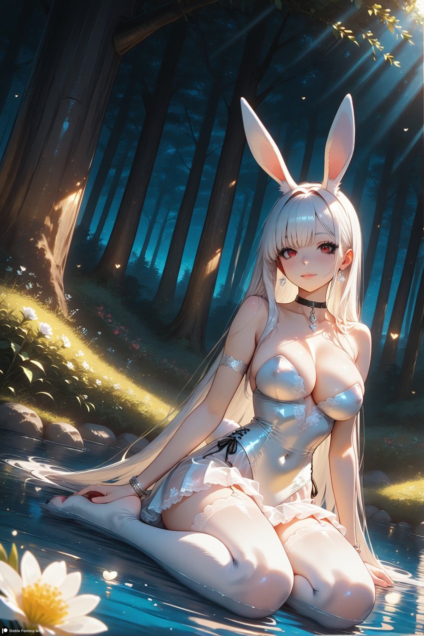 1female 1girls ai_generated ass bangs belly_button boob breasts bunny_ears bunny_girl bunny_paws bunny_tail camletoe cherrie_(stblfantasy) choker eyelashes eyeliner fantasy female female_focus furry furry_female furry_only horny jewelry legs lingerie long_hair looking_at_viewer makeup medium_breasts navel nipples original patreon red_eyes see-through see-through_bra see-through_clothing see-through_panties sensual sexually_suggestive sexy shiny_skin solo solo_female stable_diffusion stblfantasy stockings straight_hair suggestive suggestive_look thick thick_thighs thighhighs thighs toned toned_body toned_female very_long_hair white_fur white_hair white_lingerie white_skin