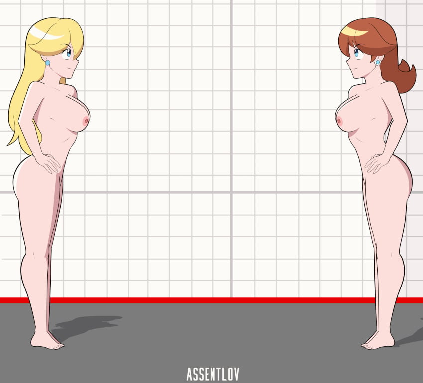 2d 2girls animated ass ass_bump assentlov attack booty breast_jiggle breasts breasts_jiggling bumping bumping_asses bumping_booties bumping_butts butt_bump completely_naked completely_naked_female completely_nude completely_nude_female earrings earrings_only female female_focus female_only heart human jiggle jiggling_breasts mario_(series) naked naked_female naked_women nintendo nude nude_female princess_daisy princess_peach sexy smiling smiling_at_each_other super_mario_bros. wholesome