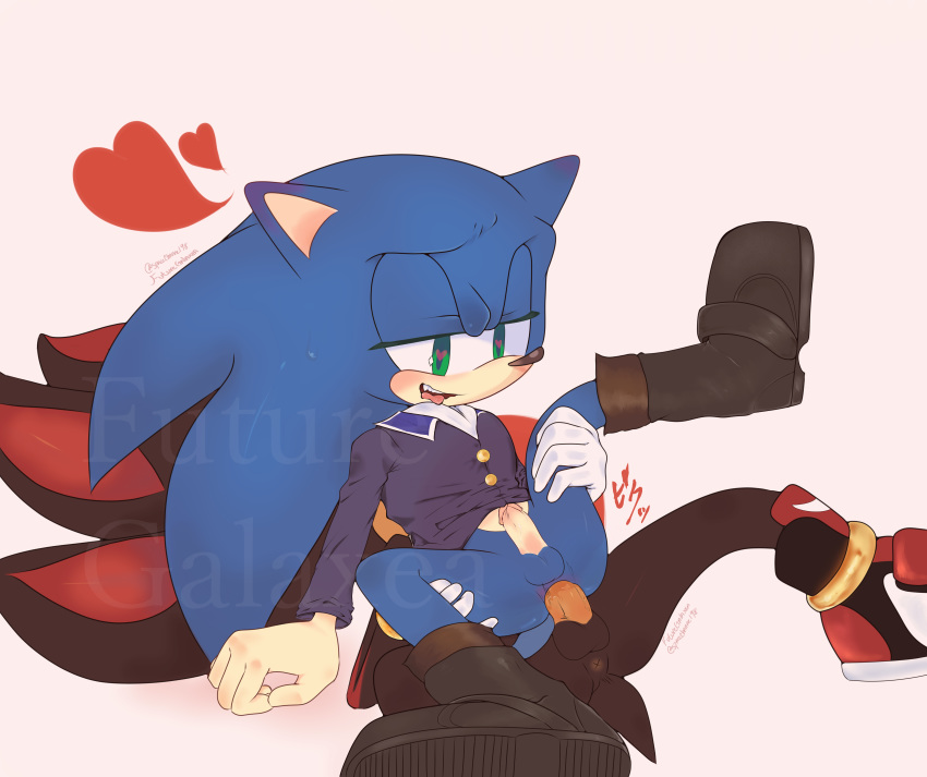 absurd_res anal anus balls bottomless clothed clothing futuregalaxea genitals hi_res male male/male penis shadow_the_hedgehog sonic_(series) sonic_the_hedgehog sonic_the_hedgehog_(series)