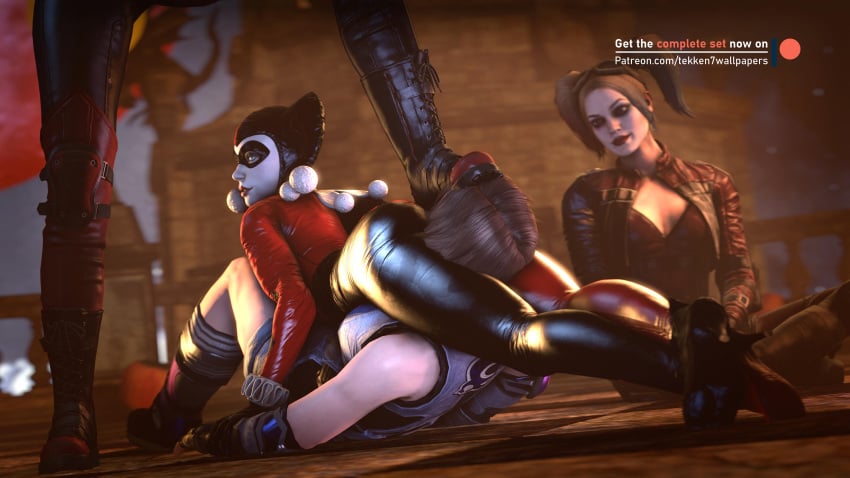 3d absurdres asphyxiation batman:_arkham_knight batman_(series) blonde_hair boots brown_hair cassie_cage cassie_quinn dc dc_comics defeated eye_mask femdom foot_on_face forced harley_quinn harley_quinn_(arkham) harley_quinn_(arkham_knight) harley_quinn_(classic) harley_quinn_(cosplay) harley_quinn_(injustice) headscissor helpless highres injustice_2 jester kazama_asuka mortal_kombat mortal_kombat_11 pale_skin pinned_down sitting smothering tekken tekken7wallpapers tekken_7