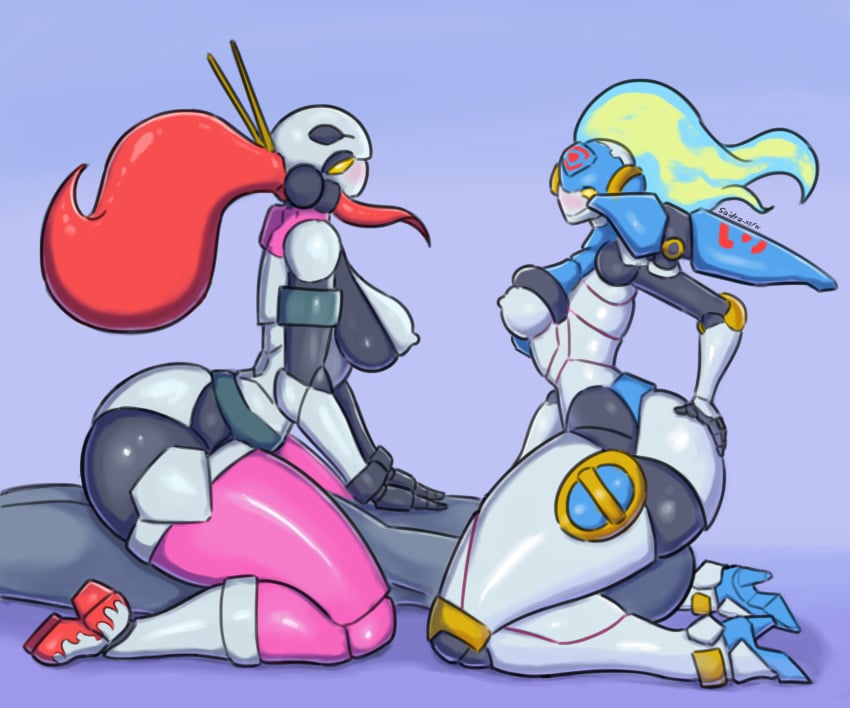 cowgirl_position facesitting female machine male mechanical nia_teppelin reverse_spitroast robot robot_girl saidra tengen_toppa_gurren_lagann tengen_toppa_solvernia tengen_toppa_yoko_w_tank threesome yoko_littner