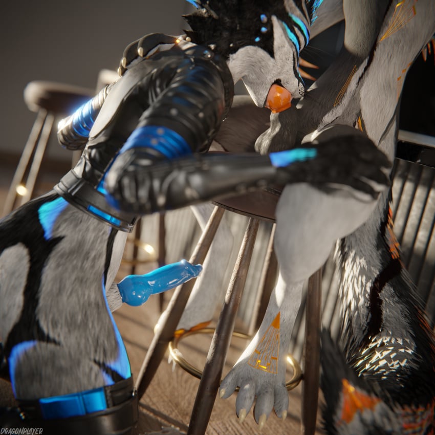 1:1 3d_(artwork) 4k absurd_res animal_genitalia animal_penis anthro anthro_on_anthro balls biped black_body black_fur blender_(artwork) blender_cycles blue_body blue_fur blue_penis bodily_fluids canid canine canine_genitalia canine_penis canis chair claws closed_eyes clothed clothing cum cum_drip cum_dripping_from_penis cum_flow cum_inside cum_on_ground cum_on_knot depth_of_field digital_media_(artwork) dominant dragonplayer dragonplayer_(character) dripping duo erection feet fellatio fox fur furniture genital_fluids genitals grey_body grey_fur hair hand_on_knee hand_on_leg hi_res inside jacket kitchen kitchen_counter kneeling kneeling_on_ground knot knotting leather leather_clothing leather_jacket leather_legwear leather_thigh_highs leather_topwear legwear looking_down_at_partner male male/male mammal multicolored_body on_chair on_ground open_mouth oral oral_knotting oral_penetration orange_body orange_fur orange_penis pawpads paws penetration penile penis penis_in_mouth reflection rexouium sex sitting sitting_on_chair slim slim_anthro slim_male slim_sub smile submissive submissive_male sucking tail thigh_highs toe_claws toes topwear white_body white_fur