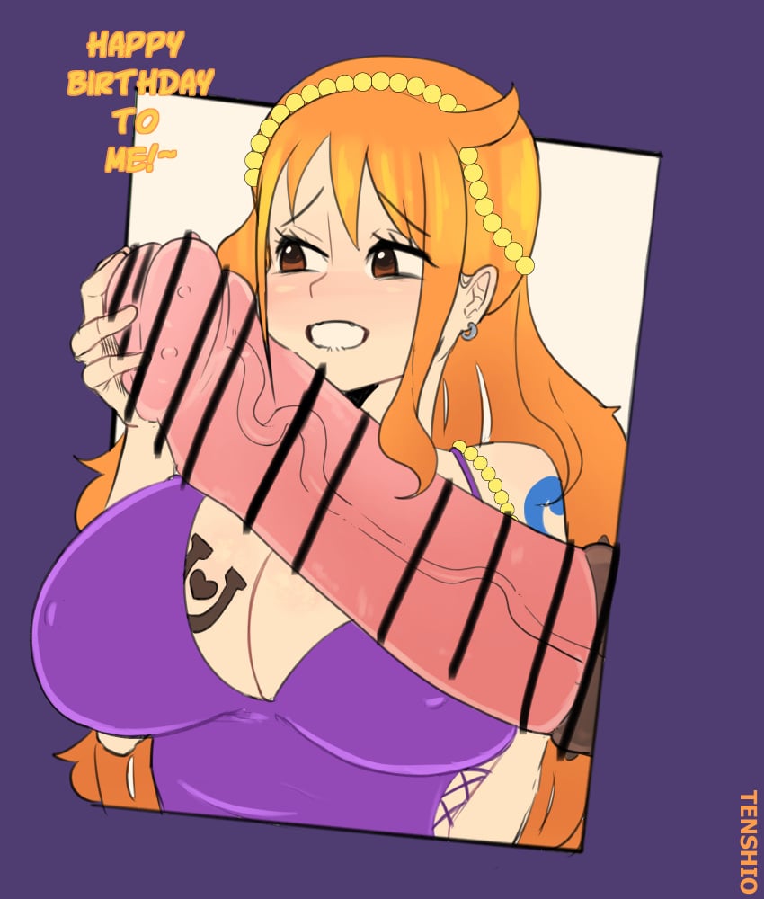 female horsecock male nami nami_(one_piece) one_piece tenshio zoophilia