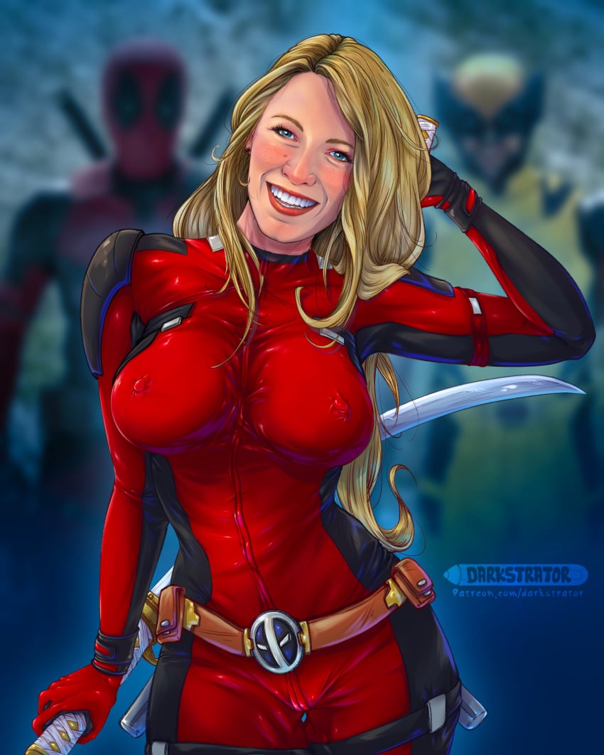 blake_lively blonde_hair darkstrator deadpool_&_wolverine_(2024) lady_deadpool ladypool_(blake_lively) marvel marvel_comics nsfw tagme