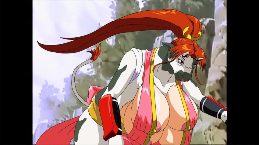 1girls cowgirl female king_of_fighters mai_shiranui mankor transformation