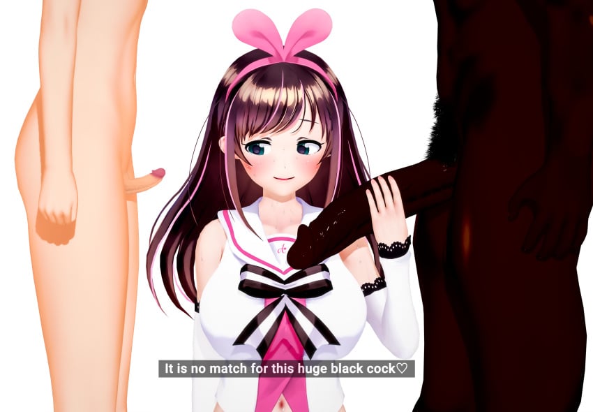 1girls a.i._channel big_penis comparing comparing_penis dark-skinned_male interracial kizuna_ai kizuna_ai_inc. pale-skinned_male penis_comparison penis_size_difference renakuro small_penis small_penis_humiliation virtual_youtuber