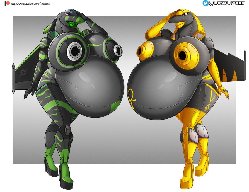 aeromorph aircraft airplane anthro anthro_only areola belly big_belly big_breasts bimbo bimbofication bimbofied breasts clothing el-loko female footwear green_lips green_lipstick heart heidi_(commanderwolffe) hi_res high_heels huge_belly hyper hyper_pregnancy jet lips lipstick living_aircraft living_machine living_vehicle machine makeup nails nipples pregnant ready_to_pop red_eyes sharp_nails shoes simple_background solo thick_lips vehicle yellow_lips yellow_lipstick