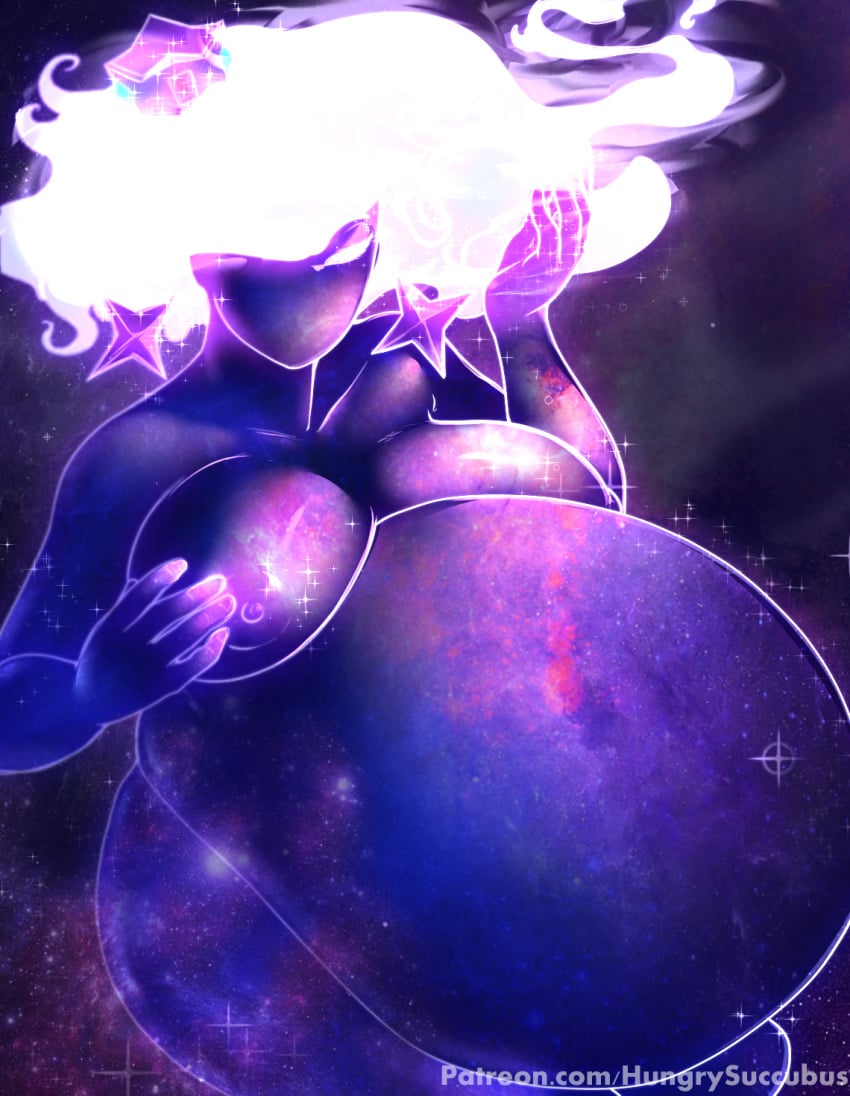 2020 2girls ass big_ass big_breasts blonde_hair breasts clothing cosmic_hair cosmic_skin cosmic_spirit cute devouring forced huge_ass huge_breasts humanoid mario_(series) multiple_girls naked nintendo princess_rosalina pussy red_clothing space super_mario_galaxy thighs tight_clothing tight_fit vore