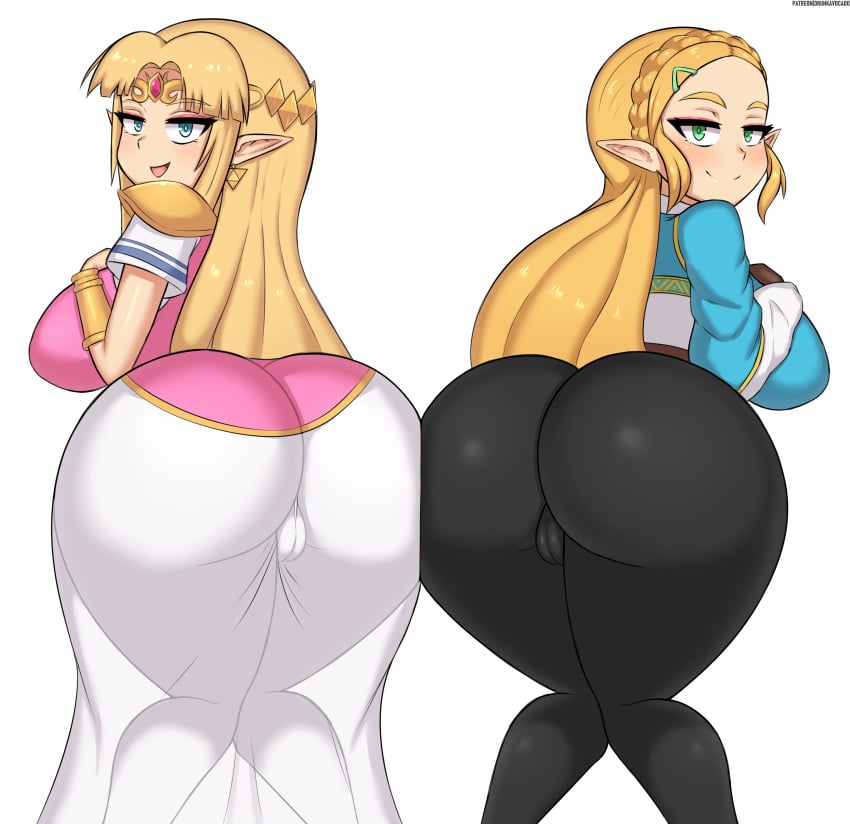 2girls a_link_between_worlds ass ass_focus ass_in_dress ass_squish ass_to_ass bedroom_eyes big_ass bimbo blonde_hair breasts breath_of_the_wild bubble_ass bubble_butt butt butt_focus cameltoe crouching dat_ass dress drunkavocado female female_only fully_clothed green_eyes huge_ass huge_breasts huge_butt hylian inviting_to_sex large_ass large_breasts large_butt legs long_hair looking_at_viewer multiple_girls nintendo patreon plump plump_ass pointy_ears presenting presenting_hindquarters princess_zelda seductive seductive_eyes seductive_look seductive_smile sexually_suggestive skintight smile smiling smiling_at_viewer smirk spandex spandex_pants suggestive take_your_pick the_legend_of_zelda thick_thighs tight_clothes tight_clothing tight_dress tight_pants url watermark white_background wide_hips yoga_pants zelda_(a_link_between_worlds) zelda_(breath_of_the_wild)