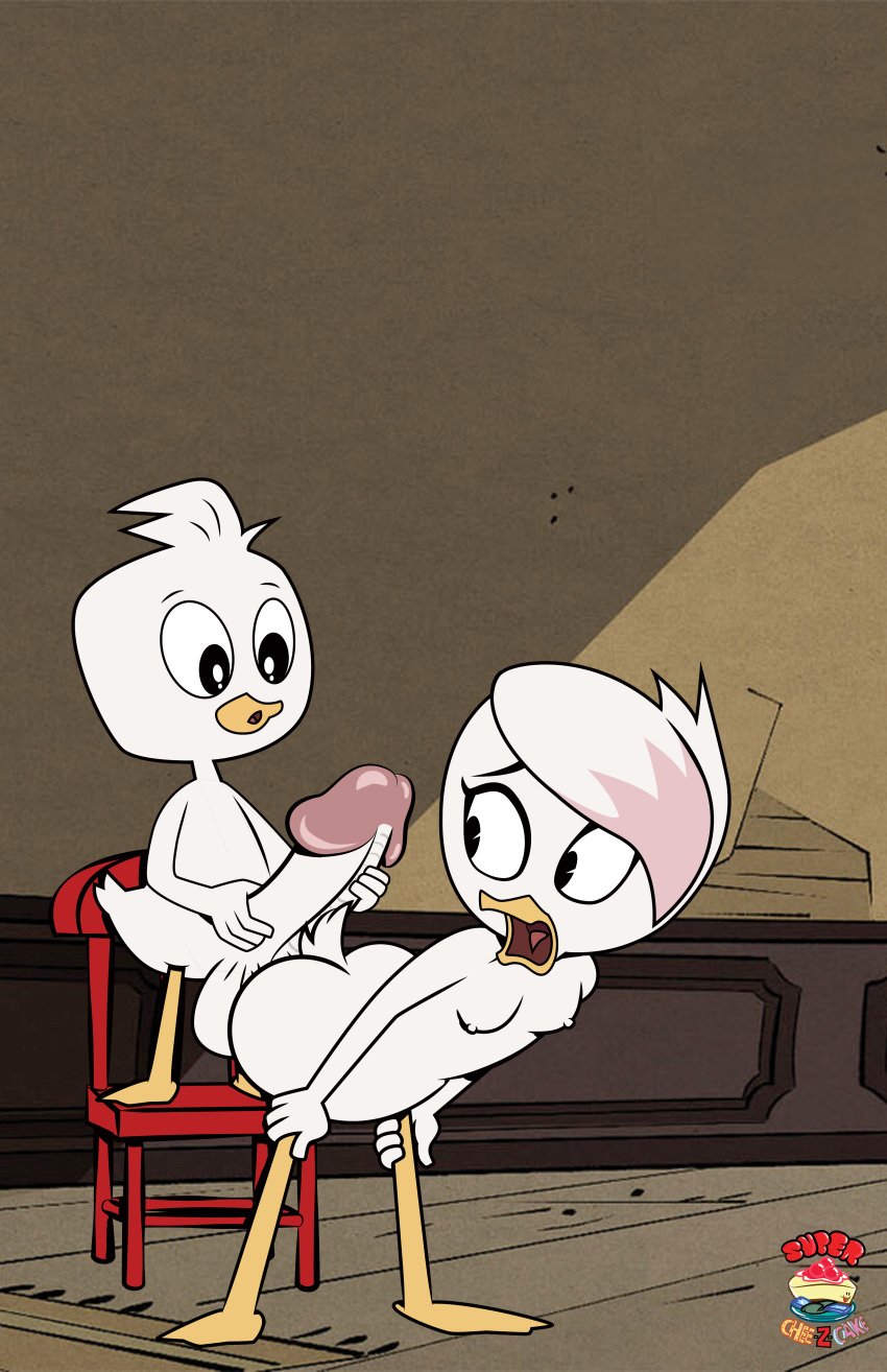 ass big_ass breasts cub dewey_duck disney disney_channel disney_xd duck ducktales ducktales_(2017) furry huge_cock large_ass lena_de_spell nipples penis supercheezcake_(artist) testicles young