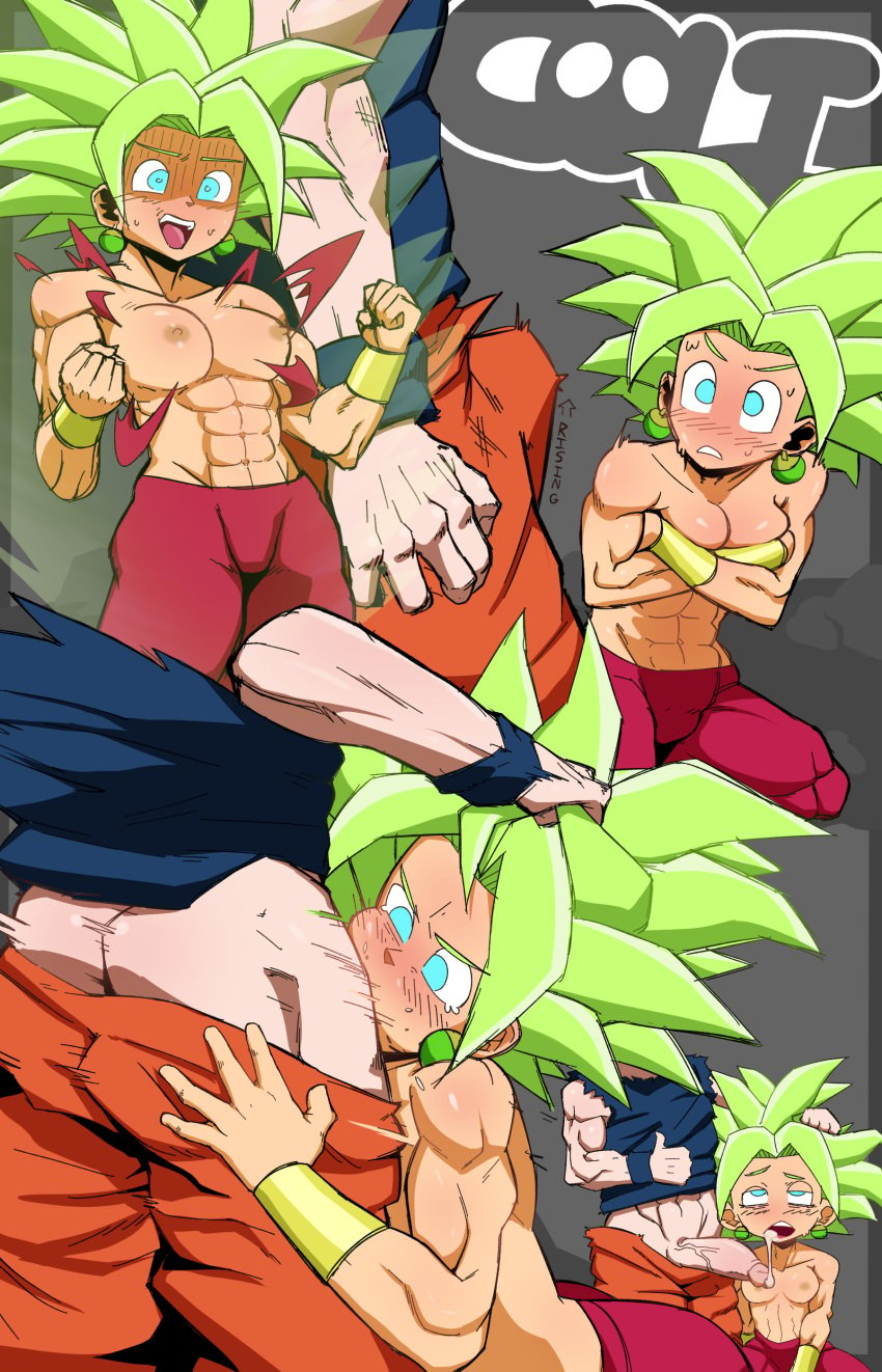 1boy 1girls 2020 9:14 abs after_fellatio all_the_way_to_the_base big_breasts blue_eyes breasts coli cum_in_mouth deepthroat dragon_ball dragon_ball_fighterz dragon_ball_super erection fellatio female female_focus fusion green_hair kefla legendary_super_saiyan light-skinned_female light_skin male muscular_female muscular_male nervous nipples potara_earrings rolling_eyes saiyan solo_focus son_goku spiky_hair straight super_saiyan surprised topless tournament_of_power ultra_instinct universe_6_saiyan/universe_7_saiyan