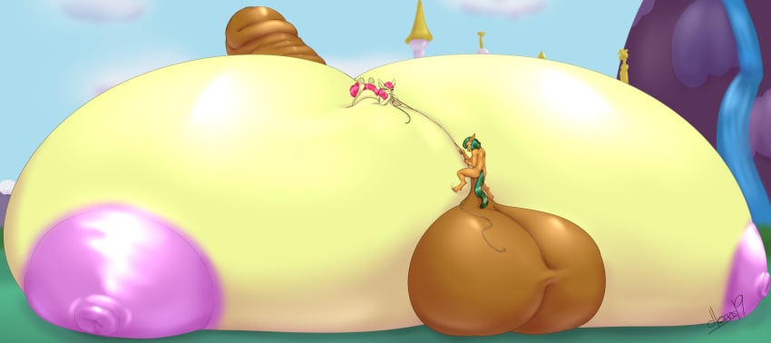 2020 absurd_res anthro apple_bloom_(mlp) areola balls big_balls big_breasts big_penis blues64 breast_press breasts breasts_bigger_than_body coral_leaf_(oc) equid equine fan_character female friendship_is_magic genitals gigantic_breasts gigantic_penis gigantic_testicles hi_res huge_balls huge_breasts huge_cock huge_penis huge_testicles hyper hyper_balls hyper_breasts hyper_genitalia hyper_penis lesang male mammal my_little_pony nipples nude nude_female nude_male penis penis_bigger_than_body puffy_nipples sex sitting_on_balls titjob