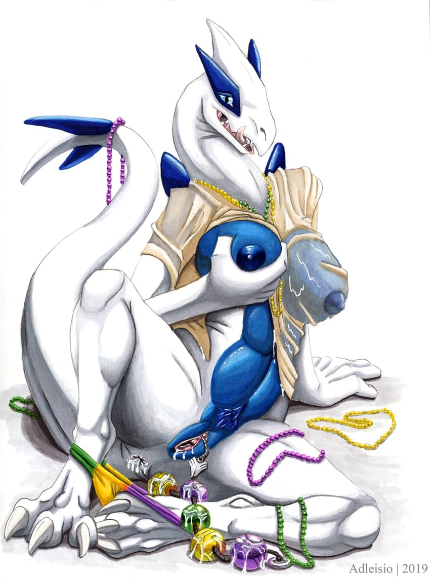 1girls 2019 2020 abs adleisio anal_beads anal_juice anthro anthrofied avian beads bird breast_grab breasts carnival_(holiday) clitoris clitoris_piercing clothing dated drippy feet female genital_piercing grope hand_on_breast hi_res holidays legendary legendary_pokémon long_neck lugia mardi_gras messy necklaces nintendo piercing pokemon pokemon_(species) pokemon_gsc pussy pussy_piercing sex_toy shirt sketch solo t-shirt tail text thick_thighs topwear traditional_media_(artwork) video_games watermark wet wet_clothing wet_shirt wet_topwear wide_hips