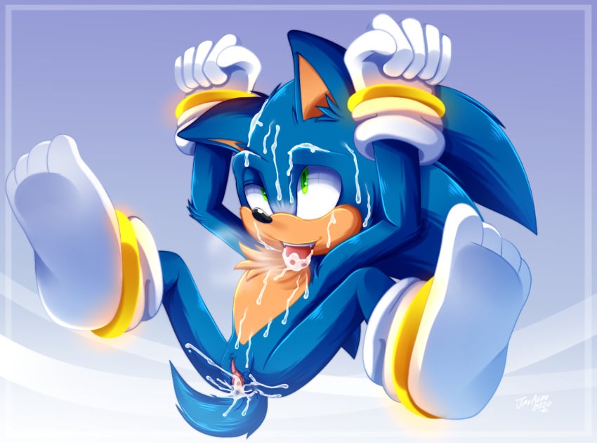 ahe_gao andromorph anthro bodily_fluids clitoris clothing cum cum_in_pussy cum_inside cum_on_face cuntboy genital_fluids genitals hi_res intersex jayaero legwear looking_pleasured pussy socks solo sonic_(series) sonic_the_hedgehog sonic_the_hedgehog_(series)