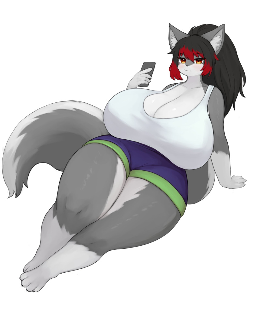 big_breasts breasts cleavage female furry huge_breasts inake tagme thick_thighs wide_hips