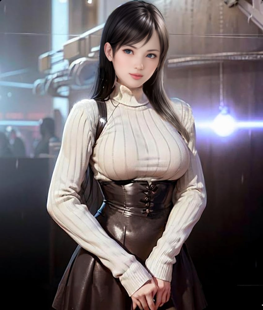 ai_generated asian_female black_hair dead_or_alive kokoro_(doa) tagme