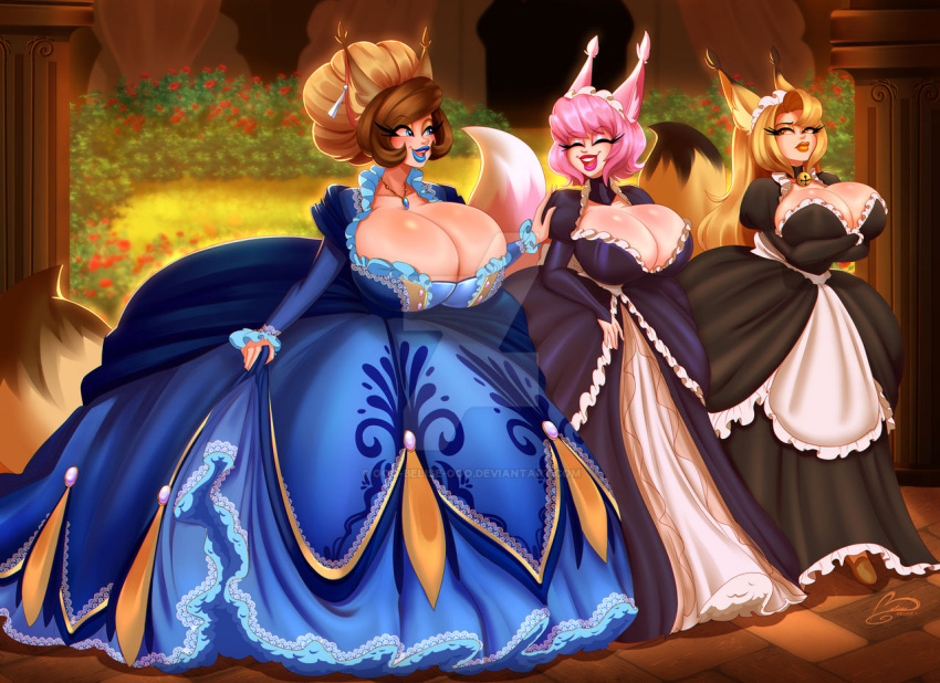 3girls animal_humanoid anthro belise7 big_ass big_breasts breasts bust busty chest curvaceous curvy curvy_figure digital_media_(artwork) female hips hourglass_figure huge_ass huge_breasts humanoid large_ass large_breasts legs mature mature_female multiple_girls slim_waist thick thick_hips thick_legs thick_thighs thighs voluptuous waist wide_hips