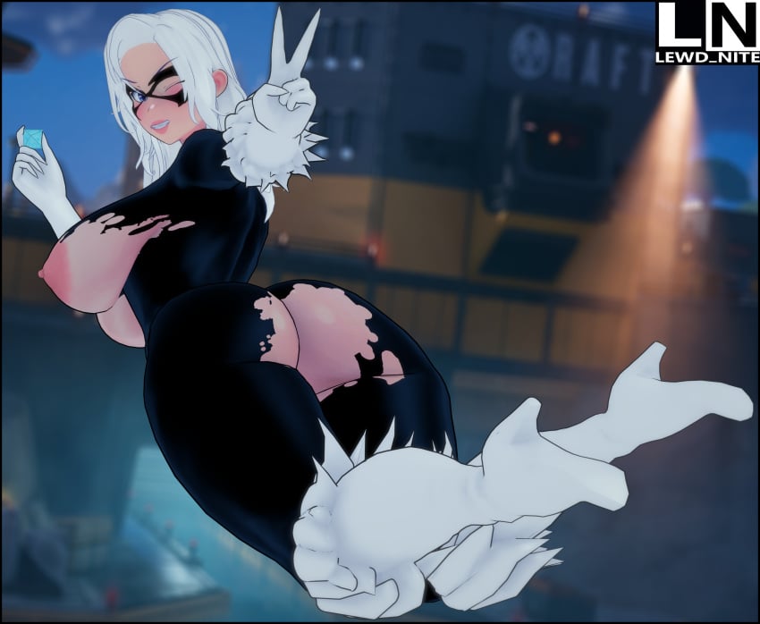 ass ass_focus black_cat_(marvel) butt_focus catsuit felicia_hardy fortnite hud leather lewd_nite marvel marvel_comics offscreen_character spider-man spider-man_(series) tagme tight_clothing