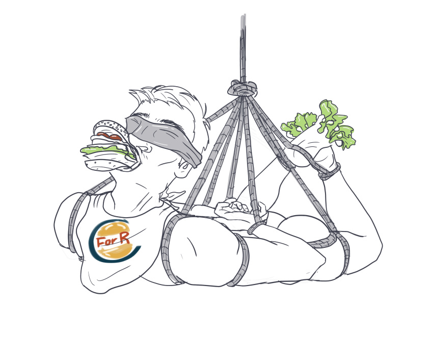 1boy bondage burger_king foot_lettuce male_only malesub