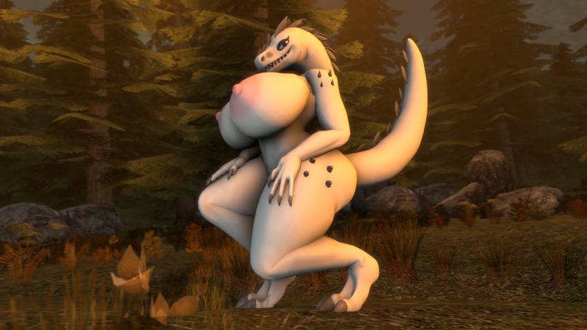 16:9 2020 3d_(artwork) ? anthro areola ass big_breasts big_butt bluejuicyjuice breasts claws conditional_dnp digital_media_(artwork) dinosaur female hands_on_thighs hi_res huge_breasts looking_at_viewer nipples nude reptile scales scalie shadedance sharp_claws sharp_teeth smile solo source_filmmaker teeth theropod thick_thighs tongue tyrannosaurid tyrannosaurus tyrannosaurus_rex white_body white_scales widescreen yuki_(evov1) yukiminus_rex_(evov1)