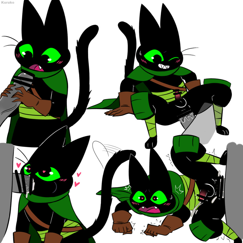 <3_eyes 1:1 2020 3_toes 5_fingers alternate_costume alternate_form anal anal_sex animal_genitalia animal_penis anthro belt black_body black_fur bodily_fluids cape cartoon_network censored clothing cum cum_in_ass cum_in_mouth cum_inside cumshot cute_fangs digitigrade domestic_cat ejaculation faceless_male fangs felid feline felis fingers fur genital_fluids genitals green_eyes grey_body grey_skin heart hi_res holding_penis human humanoid_genitalia humanoid_penis kuruko male male/male mammal mao_mao:_heroes_of_pure_heart multiple_images one_eye_closed paws penetration penis sex sheriff_mao_mao_mao simple_background solo tailwag teenager toes toony whiskers white_background wince wink young