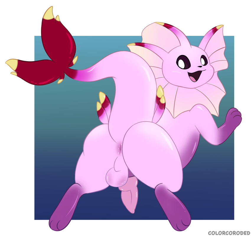 adoptables anus ass balls colorcoroded eeveelution erection feral gastropod genitals hi_res male male_only marine mollusk nintendo penis pokémon_(species) pokemon pokemon_(species) presenting presenting_anus solo tapering_penis vaporeon video_games