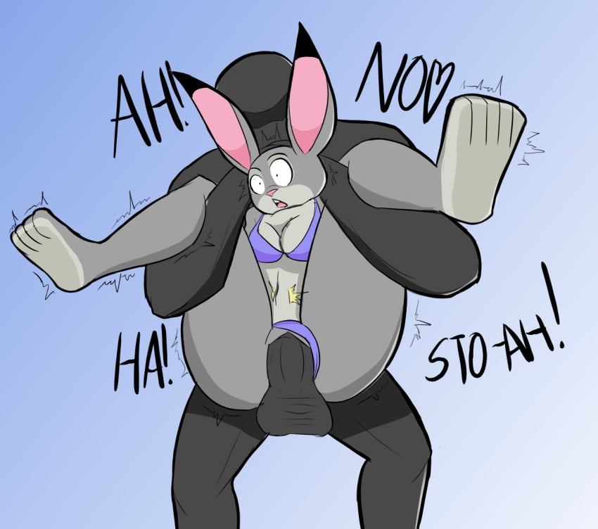 anthro bikini disney duo female forced full_nelson genitals human human_on_anthro interspecies judy_hopps lagomorph leporid male mammal medium_breasts penetration penis rabbit shoobiedoobie12 straight swimsuit swimwear zootopia