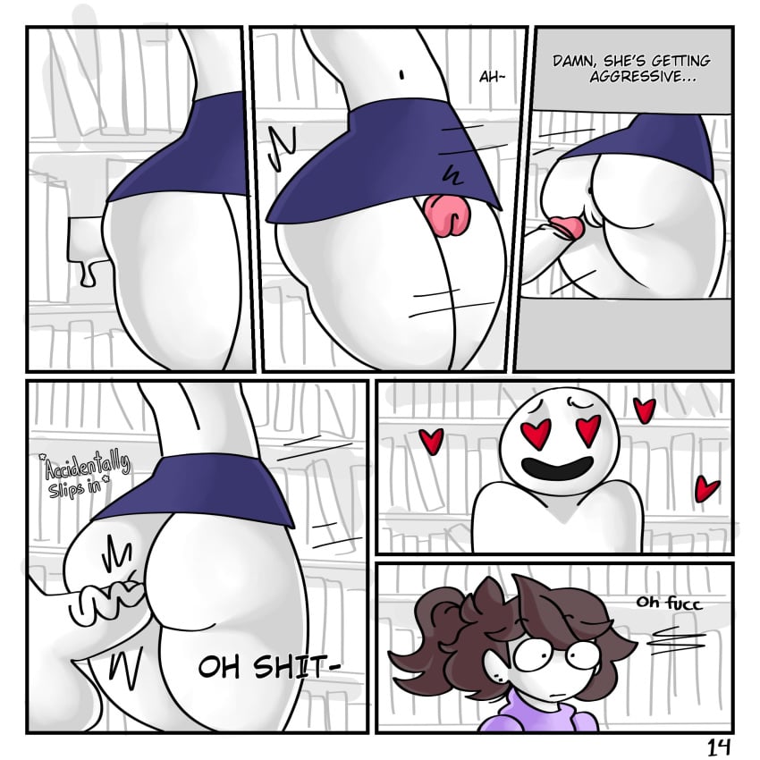 accidental_circumstance accidental_penetration anal anal_sex anon anor3xia ass ass_focus big_ass big_butt big_penis bimbo bottomless bubble_ass bubble_butt busty butt_focus butthole comic english_text height_difference huge_ass huge_breasts imminent_anal imminent_anal_sex jaiden jaiden_animations jaidenanimations larger_female miniskirt mob_face page_14 partially_colored presenting presenting_anus presenting_butthole presenting_hindquarters shorter_male size_difference skirt smaller_male surprise_buttsex taller_girl text thick_ass thick_thighs thigh_sex thighs wide_hips youtube youtuber