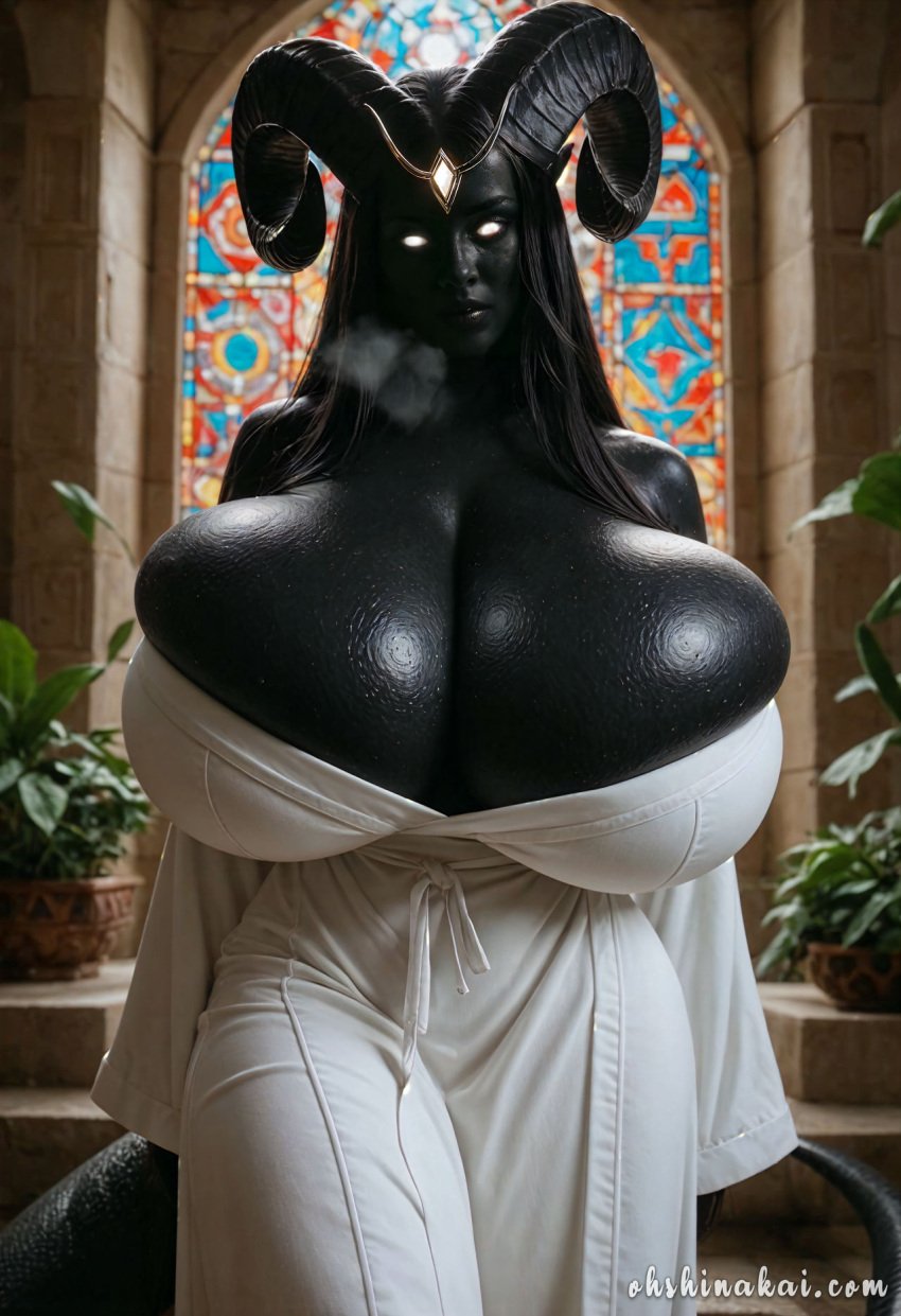 1girls ai_generated big_ass big_breasts big_thighs black-skinned_female black_body black_skin breasts bust busty cambion curvaceous curvy curvy_figure dark-skinned_female dark_skin demon demon_girl demon_horns demon_tail ebony elizhara enormous_breasts female gigantic_breasts hips horns hourglass_figure huge_ass huge_breasts humanoid hyper_breasts large_ass large_breasts legs massive_breasts mature mature_female ohshinakai original original_character priestess slim_waist tail thick thick_hips thick_legs thick_thighs thighs top_heavy voluptuous waist wide_hips