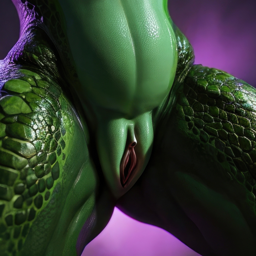 1girls ai_generated anthro anthro_only belly chubby clitoris close-up dragoness female female_only green_body green_scales green_skin hi_res lizard pussy reptile scales scalie solo solo_anthro solo_female stable_diffusion tail vagina