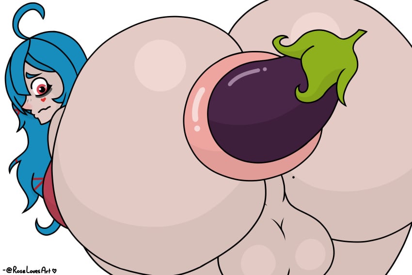 1dickgirl 1futa 2d 2d_(artwork) absurd_res anal_insertion anus anus_peek ass ass_bigger_than_head ass_focus ass_in_face back_view backsack bags_under_eyes balls blue_hair bottomless dat_ass dickgirl donut_anus eggplant fat_ass from_behind futa_only futa_sans_pussy futanari heart_symbol huge_anus huge_ass huge_balls light-skinned_futanari light_skin looking_back massive_ass mole mole_on_ass mostly_nude nervous nervous_smile original_character pale_skin partially_clothed perineum pov puffy_anus red_eyes roselovesart round_ass shiny_butt shiny_skin simple_background solo solo_futa stuffed tagme taint thick thick_ass thick_thighs voluptuous voluptuous_futanari wide_hips