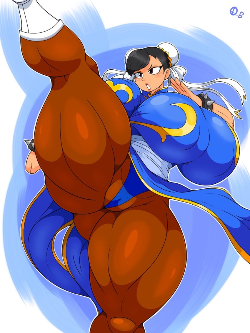 asain_booty asian asian_female asian_milf big_ass big_booty big_breasts big_butt big_muscles big_thighs black_bracelet black_bracers black_hair blue_clothing blue_top blue_topwear brown_eyes brown_leggings brown_legwear bun_cover buns chun-li chun-li_(fortnite) chun-li_(street_fighter_6) fortnite fortnite:_battle_royale fortnite:_save_the_world gold_outline gold_stripes huge_ass huge_booty huge_breasts huge_butt huge_thighs muscular muscular_arms muscular_ass muscular_female muscular_legs muscular_thighs omegabrawl spike_bracelet street_fighter street_fighter_6 street_fighter_v voluptuous voluptuous_body voluptuous_female voluptuous_milf waist_belt white_background white_belt white_boots white_bun_cover white_ribbon white_ribbons white_shoes white_skin