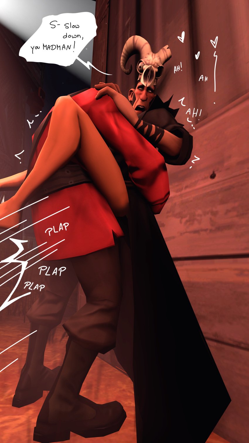 2boys against_wall age_difference anal_sex blush carrying gay_sex green_eyes half_clothed homosexual lifting_person long_legs merasmus moaning older_male open_mouth outdoors partially_clothed plap red_soldier robe roommates sex soldier soldier_(team_fortress_2) standing_sex steamy team_fortress_2 tf2 uniform valve wizard yaoi younger_male younger_penetrating_older