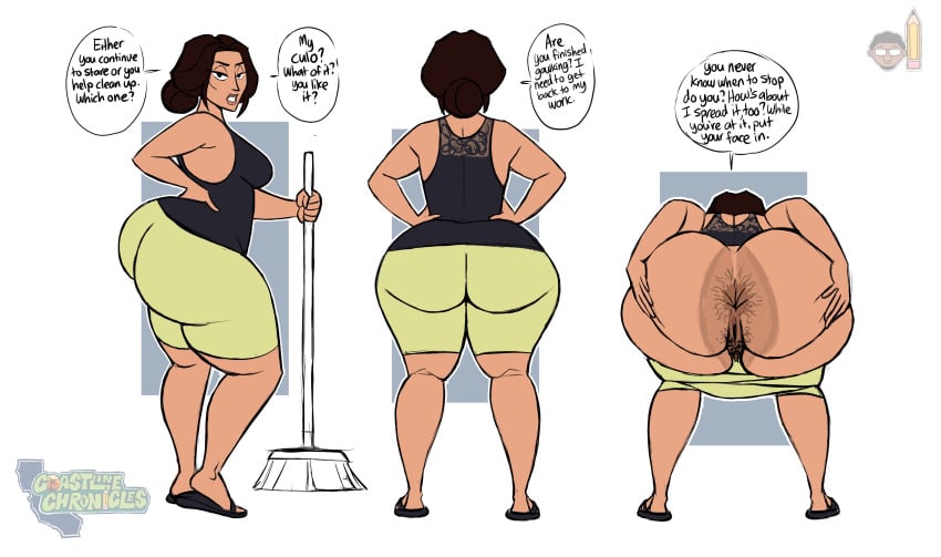 1female 1girls ass big_ass character_request coastline_chronicles drew_&_wright_productions dwproductions01 english_text female solo_female tagme tagme_(character) text thick thick_ass twitter_link