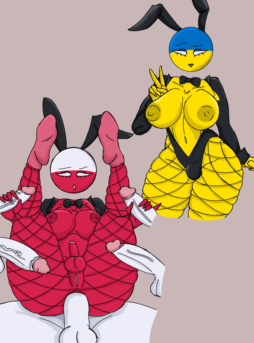 2futas 5boys anal anal_insertion anal_sex areolae big_breasts big_penis breasts bunny_ears countryhumans_edit curvy curvy_ass curvy_female double_handjob edit female female_focus female_penetrated fishnet_legwear fishnets futanari handjob horny horny_female kek_doktor legs_up looking_at_viewer looking_pleasured male male_on_futa male_penetrating male_penetrating_female milk milk_squirt multiple_penises nipples open_mouth peace_sign penetration penis penis_in_ass red_body red_skin reverse_bunnysuit sex sixsome thick_thighs traced traced_art yellow_body yellow_skin