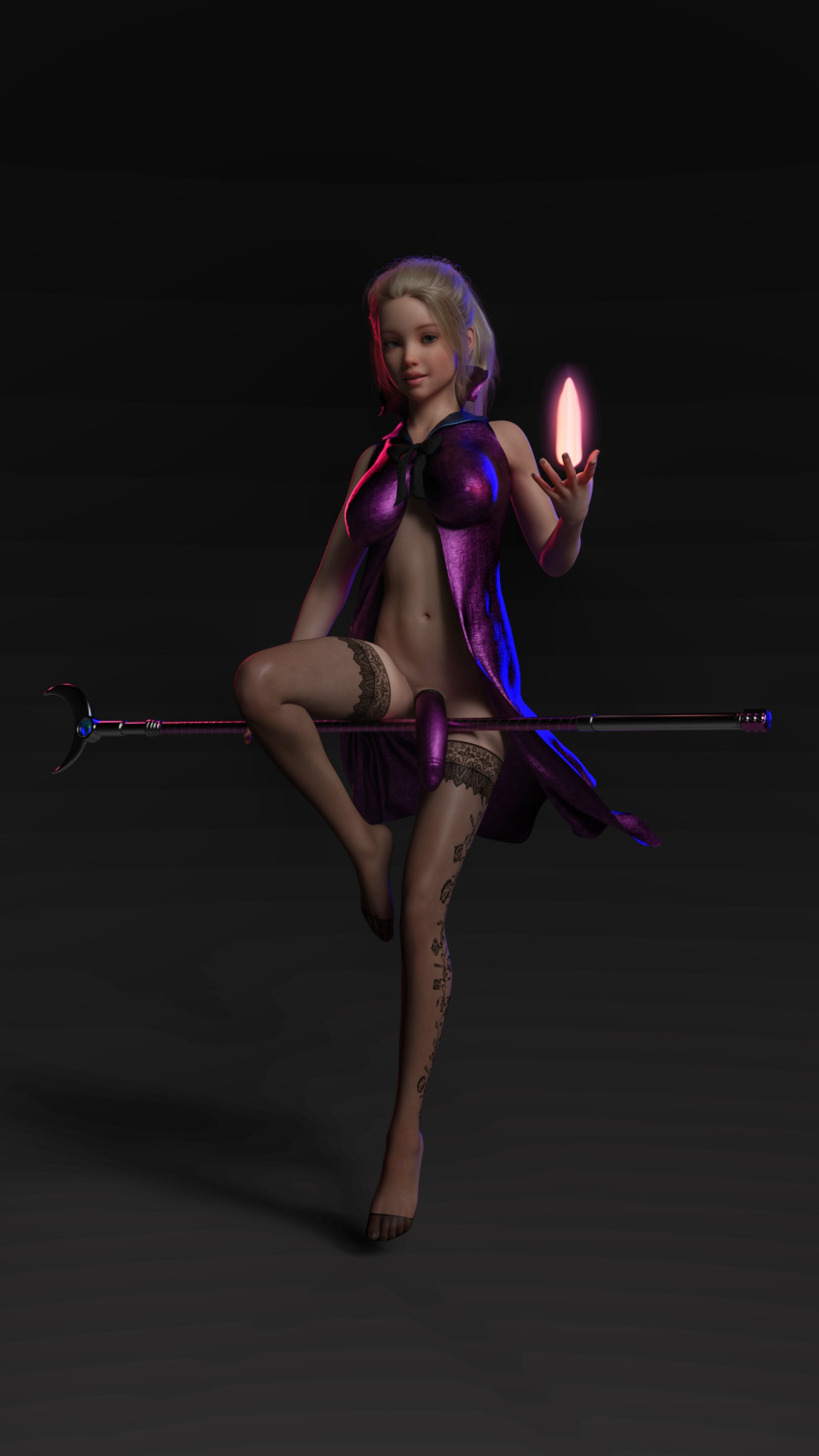 1futa 3d absurd_res accessory artist_request balls bare_midriff bare_shoulders barefoot belly black_ribbon blonde_hair blue_eyes bowtie breasts cloak cock_sleeve crescent curvy cute erect_nipples erect_nipples_under_clothes feet female fingernails flaccid floating flying futa_only futa_sans_pussy futanari half-erect intersex legs legwear long_hair long_legs looking_at_viewer magic navel nipple_bulge nipples open_clothes open_mouth original original_character parted_lips partially_clothed penis penis_out plain_background ponytail purple_clothing realistic seductive_smile shadow simple_background sitting slim smile smiling_at_viewer solo solo_female source_request spell staff stockings stomach thigh_highs thighhighs thighs toenail_polish toes unknown_artist witch young