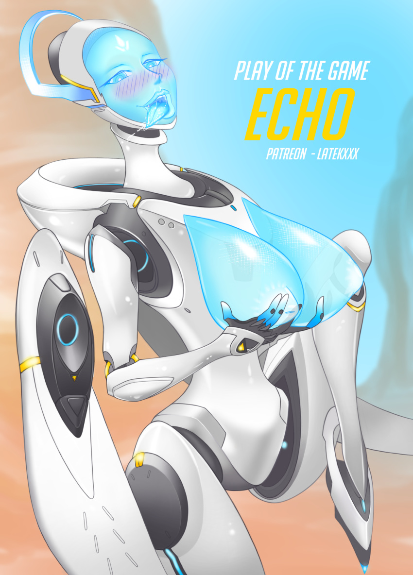 2d android breasts echo_(overwatch) latekxxx overwatch overwatch_2 robot tagme