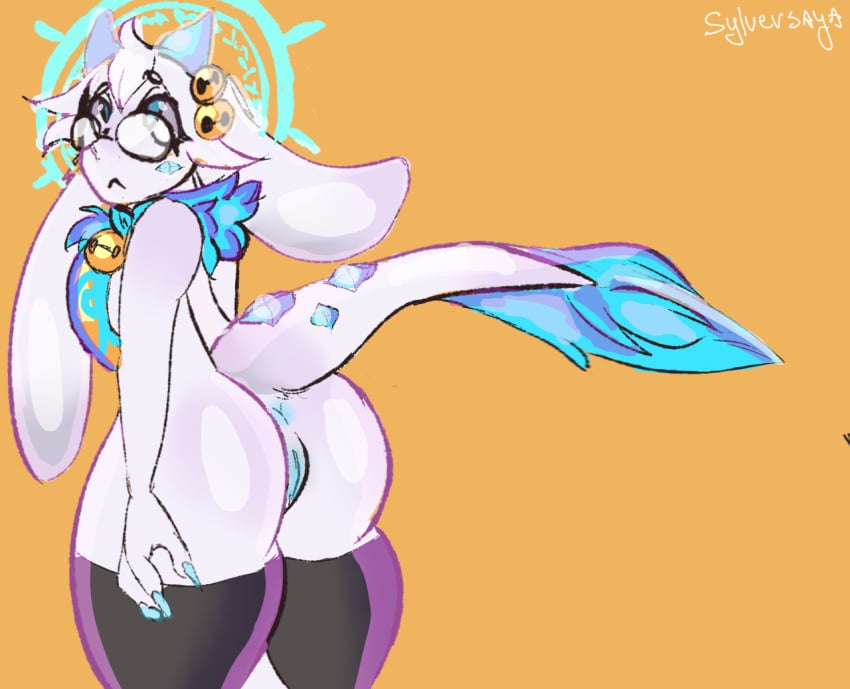 angela_(disambiguation) angela_flux_(kiseff) anthro anus atlyss biped bovid caprine crystal dragon female female_anthro genitals goat humanoid_genitalia humanoid_pussy kobold kubold_(atlyss) lagomorph leporid mammal mythological_creature mythological_scalie mythology pussy rabbit scalie sheep solo sylversaya