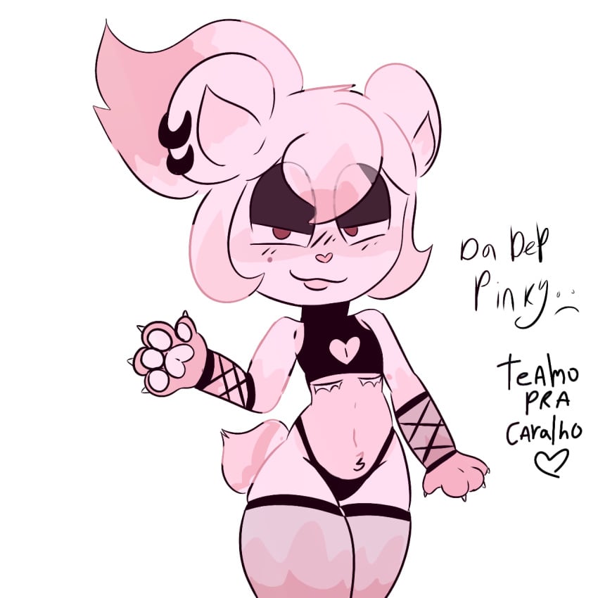 black_clothing brazilian_text cringe cuntboy cuntboy_only fishnet_armwear fishnets flavor_frenzy idk_what_to_tag_it mastectomy_scar meringue_(flavor_frenzy) pinkycatpssy tagme transmasc