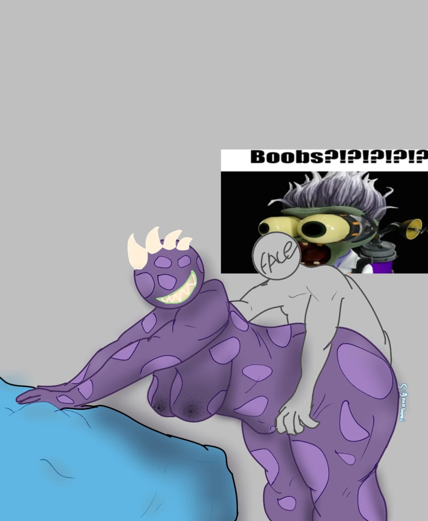 anonymous_character anthro anthrofied areolae artist_name artist_upload backshots chomper_(pvz) chubby_female edited_by_uploader electronic_arts faceless_female faceless_male fat_ass female heart_shape meme mouth_closed naked_female no_bra no_clothes no_clothing no_eyes no_humans no_panties plant plant_girl plant_humanoid plants_vs_zombies popcap_games purple_skin pussy repost reposted rule63 rule_63 sex_from_behind sharp_teeth sigmabooi slightly_chubby_female spots teeth_showing thicc thick_butt thick_legs thick_thighs watermark watermarked_at_source