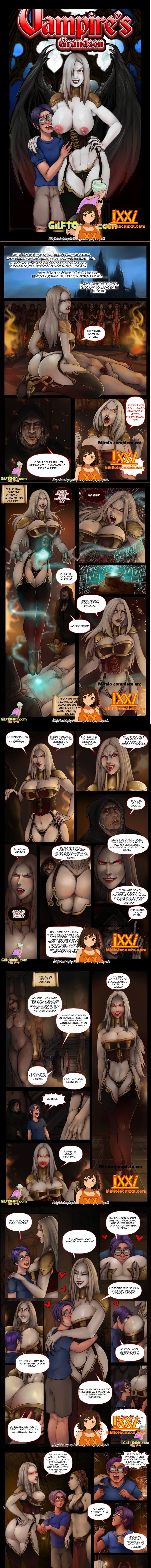 69 ass comic comic_panel female full_color incest lingerie manga milf monster_girl spanish spanish_text translated uncensored vaginal_penetration vampire vampire_girl