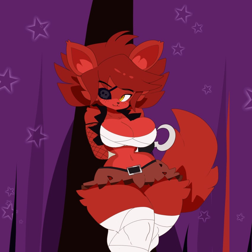 1:1 2025 abs animated anthro areola armwear big_breasts big_muscles black_sclera breast_expansion breasts canid canine clothing commoddity expansion eye_patch eyebrows eyewear female fexa_(cryptiacurves) fishnet_armwear fishnet_clothing five_nights_at_freddy's fox fredina's_nightclub fur genitals hi_res hook hook_hand huge_breasts huge_muscles hyper hyper_breasts hyper_muscles mammal muscle_growth muscular nipples pussy scottgames solo tail yellow_eyes