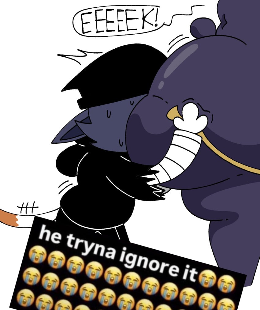 He Tryna Ignore It (Meme) Rule 34 Image