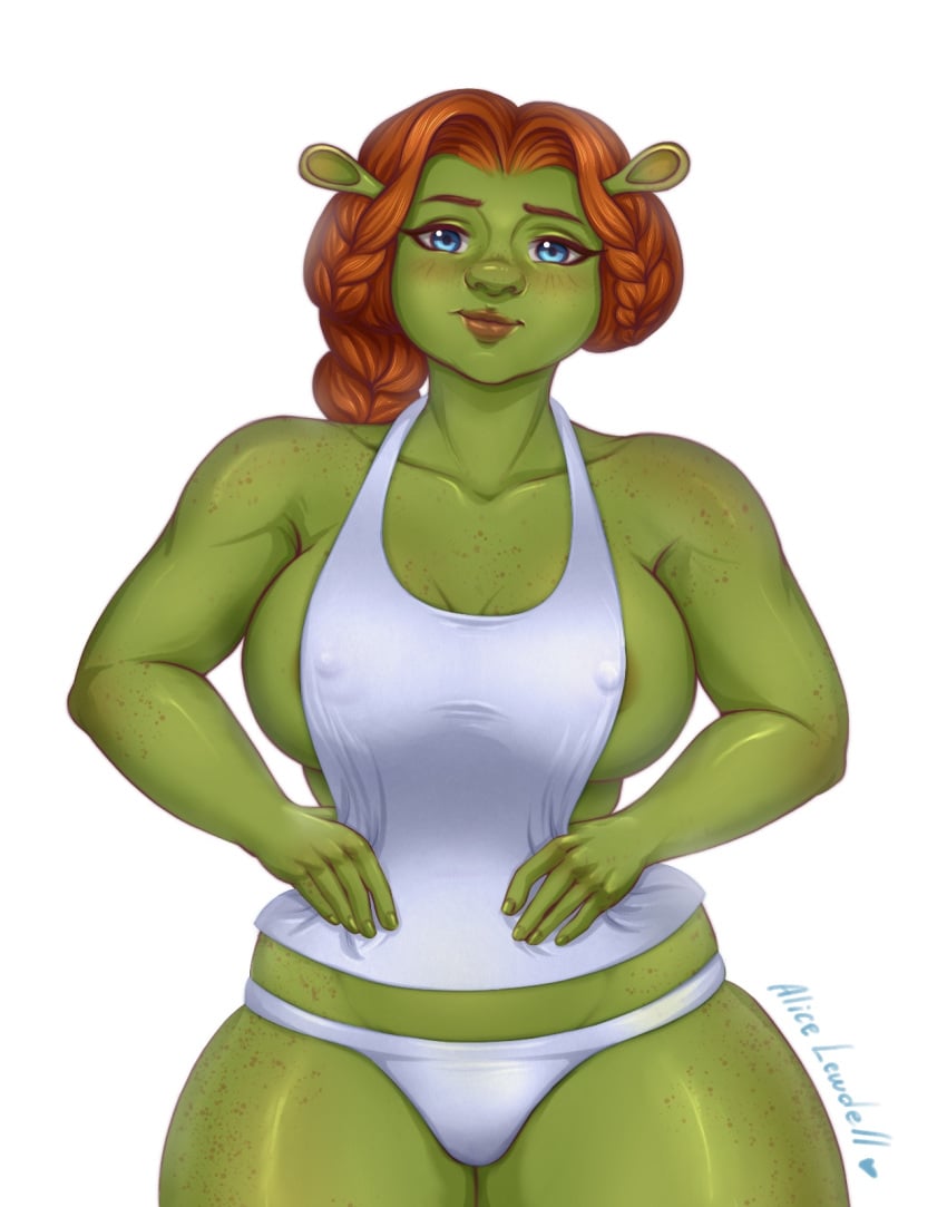 big_breasts chubby dreamworks dreamworks_animation dreamworks_pictures ogress_fiona princess_fiona princess_fiona_(ogre) shrek_(film) shrek_(series) sideboob